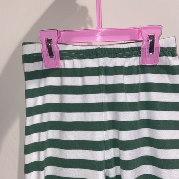 GYMBOREE Sz 8 Elf Christmas Holiday Pajamas Set Green White Lightweight Winter - Picture 6 of 6